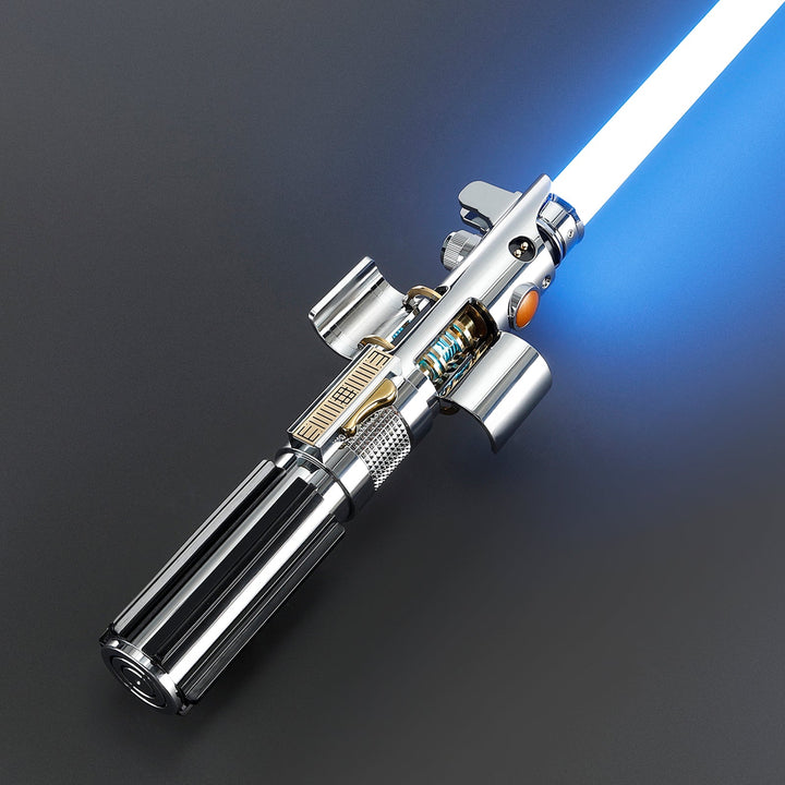 Rapierificsaber Lightsaber Ani Skywalker ASW Lightsaber EP3 Blue Xenopixel V3 Pogo Core Bluetooth Hilt 28.3CM