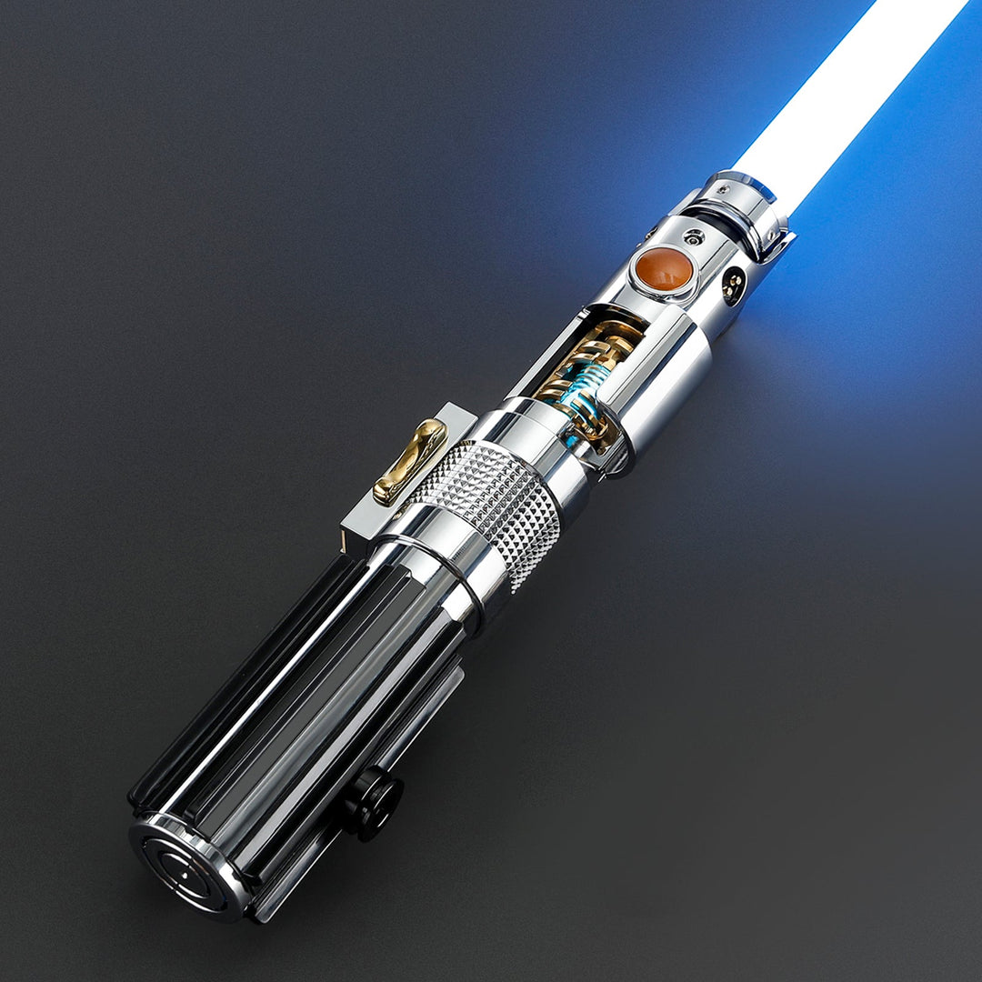 Rapierificsaber Lightsaber Ani Skywalker ASW Lightsaber EP3 Blue Xenopixel V3 Pogo Core Bluetooth Hilt 28.3CM