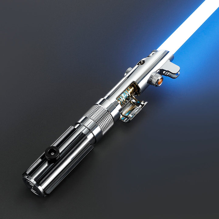 Rapierificsaber Lightsaber Ani Skywalker ASW Lightsaber EP3 Blue Xenopixel V3 Pogo Core Bluetooth Hilt 28.3CM