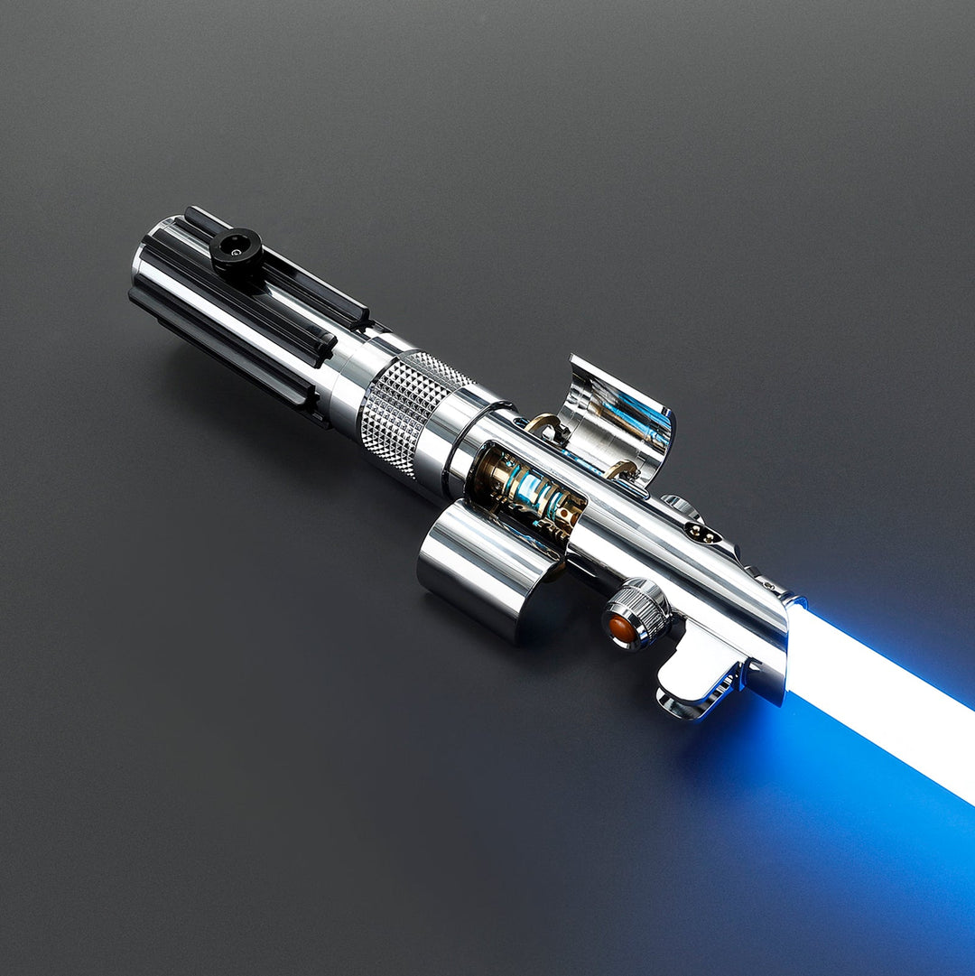 Rapierificsaber Lightsaber Ani Skywalker ASW Lightsaber EP3 Blue Xenopixel V3 Pogo Core Bluetooth Hilt 28.3CM