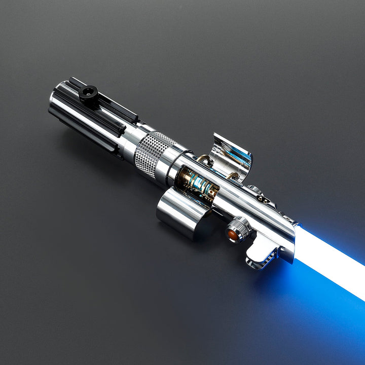 Rapierificsaber Lightsaber Ani Skywalker ASW Lightsaber EP3 Blue Xenopixel V3 Pogo Core Bluetooth Hilt 28.3CM