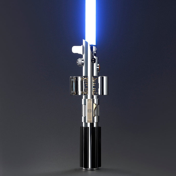 Rapierificsaber Lightsaber Ani Skywalker ASW Lightsaber EP3 Blue Xenopixel V3 Pogo Core Bluetooth Hilt 28.3CM