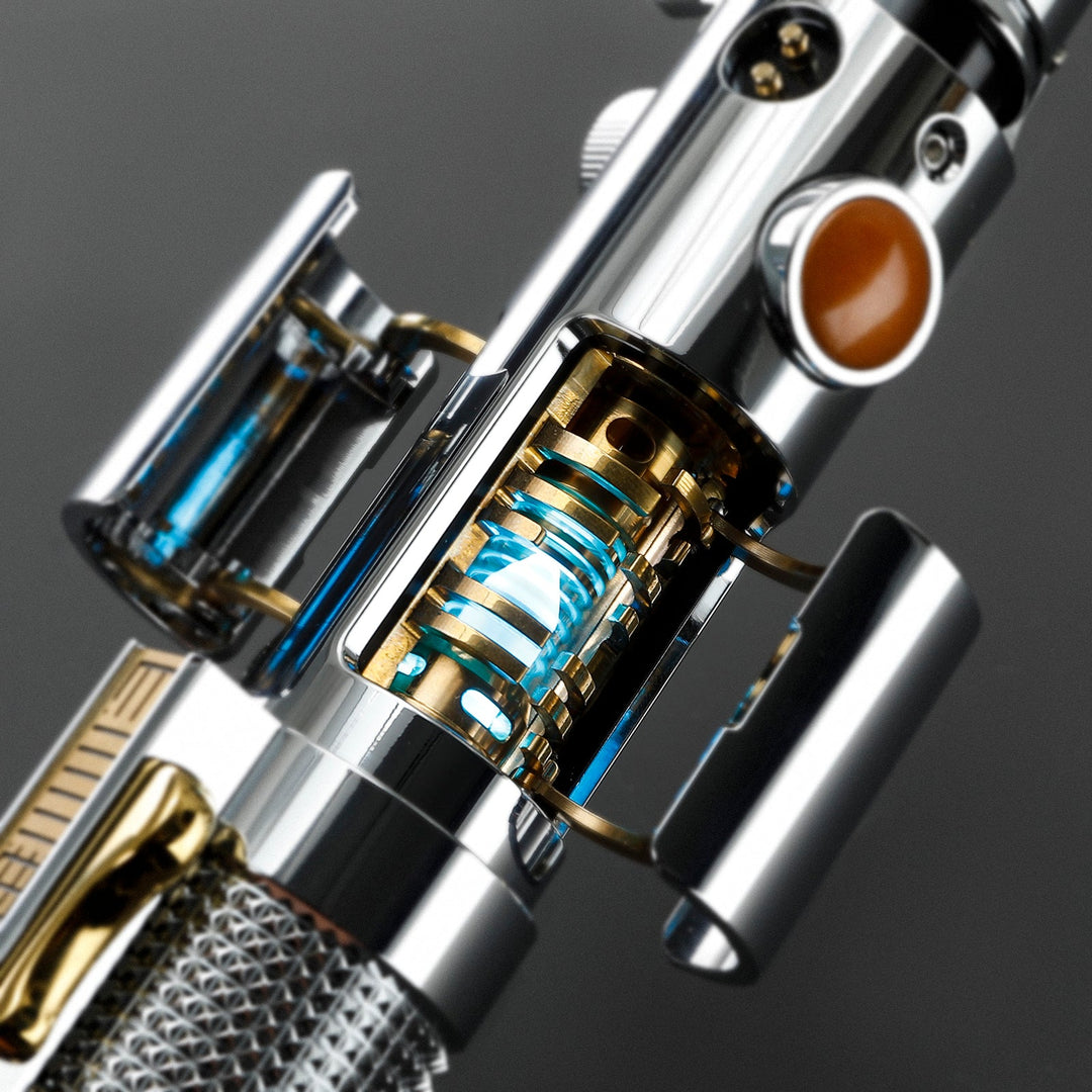 Rapierificsaber Lightsaber Ani Skywalker ASW Lightsaber EP3 Blue Xenopixel V3 Pogo Core Bluetooth Hilt 28.3CM
