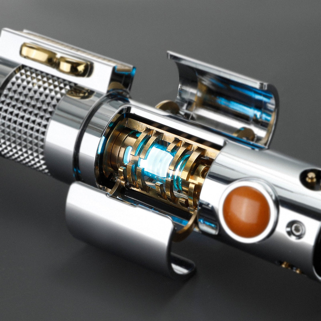 Rapierificsaber Lightsaber Ani Skywalker ASW Lightsaber EP3 Blue Xenopixel V3 Pogo Core Bluetooth Hilt 28.3CM